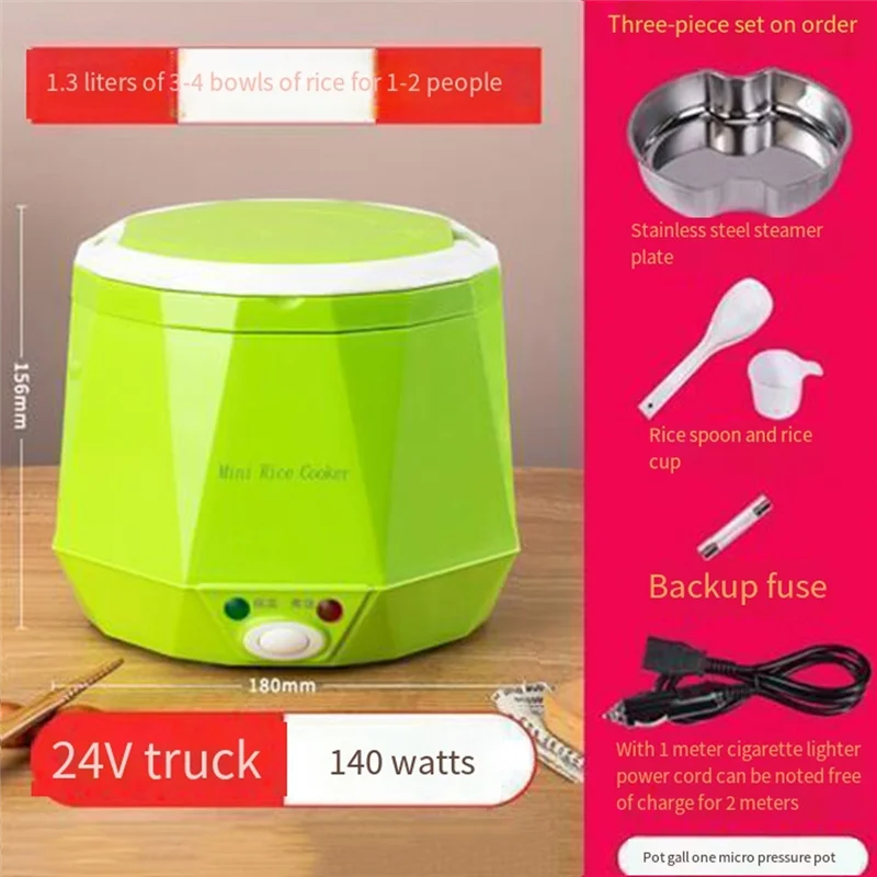 

【Best Selling】Traveling Rice Cooker 12V Multi-Function Car Rice Cooker Car And Home Dual-Use Self-Driving Tour