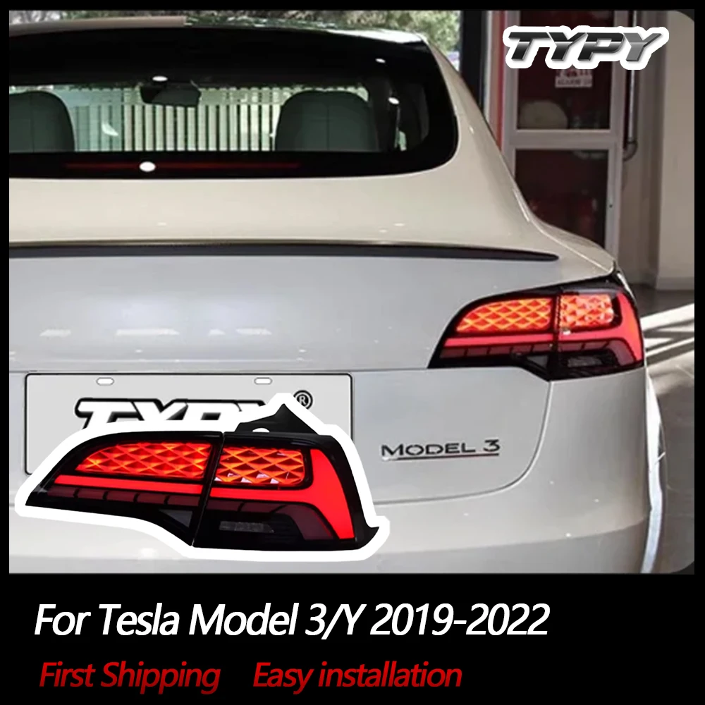 

TYPY Car Lights For Tesla Model 3/Y 2019-2022 Taillight LED Projetor Tail Lamp Daytime Running Light Automotive Accessories
