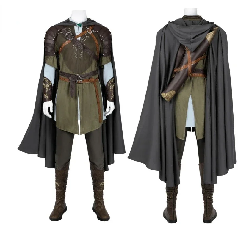 Man Ring Cosplay Legolas Cosplay Costume Top Pants Cloak Accessories Outfit Full Set and Individual Items Are Sold Custom Size