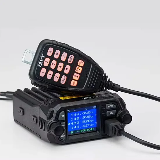 Mini 25W QYT KT-8900D VHF/UHF dual-band intercom, with FCC approval for remote mobile radio
