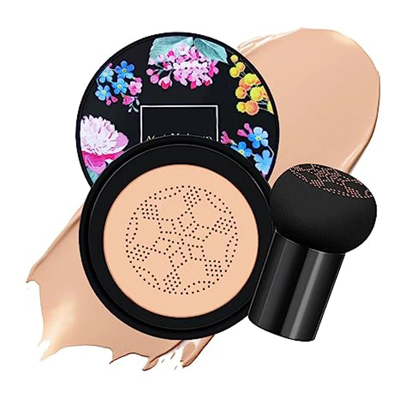 Mushroom Head Air Cushion Makeup Cream Natural Moisturiz Foundation Concealer Brighten Oil-control Cosmetics Face Base BB Cream