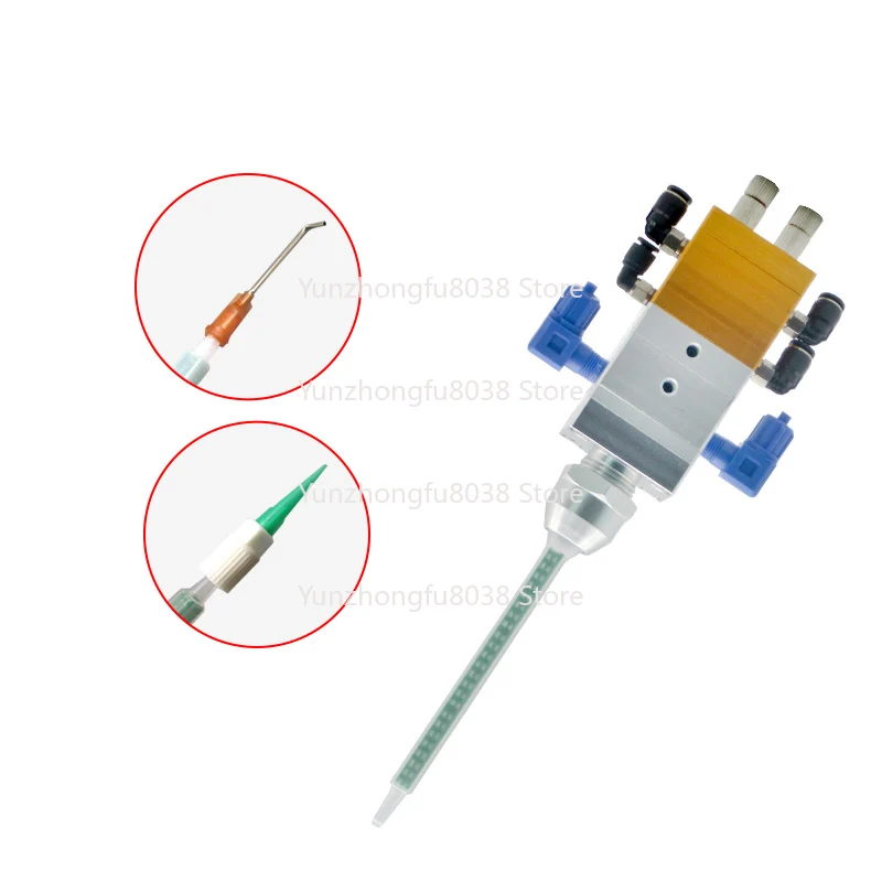 Double Acting Double Cylinder Round Mouth Solid Silicon Pvc Pneumatic Distributor Valve