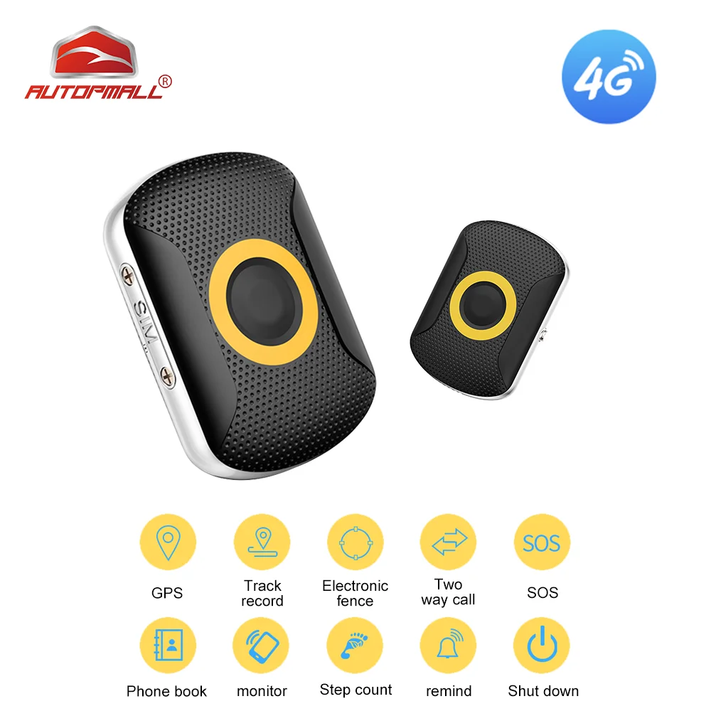 

4G Pet Magnetic Charging Mini GPS WIFI LBS Collar Tracker Waterproof Geo-fence Medication Reminder SOS Smart Kids Locator