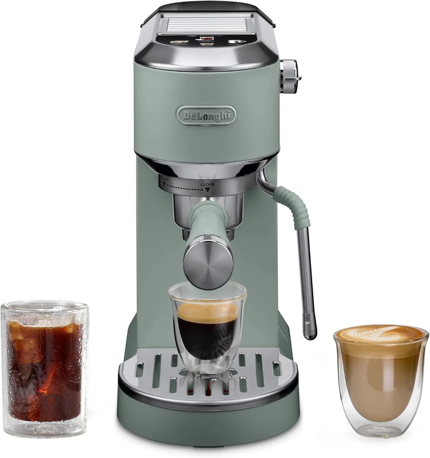

Dedica Duo Compact Espresso Machine - Cold Brew Coffee Maker with Milk Frother Wand- for Espresso, Hot & Iced Coffee, Cappuccino