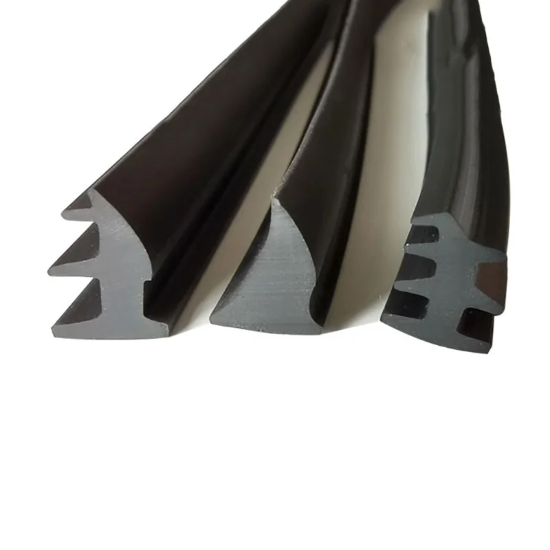 1/3/5M Door And Window Sealing Strip Aluminum Alloy Fixed Glass Gap Three T Type Fill The Card Slot Rubber Strips Windproof