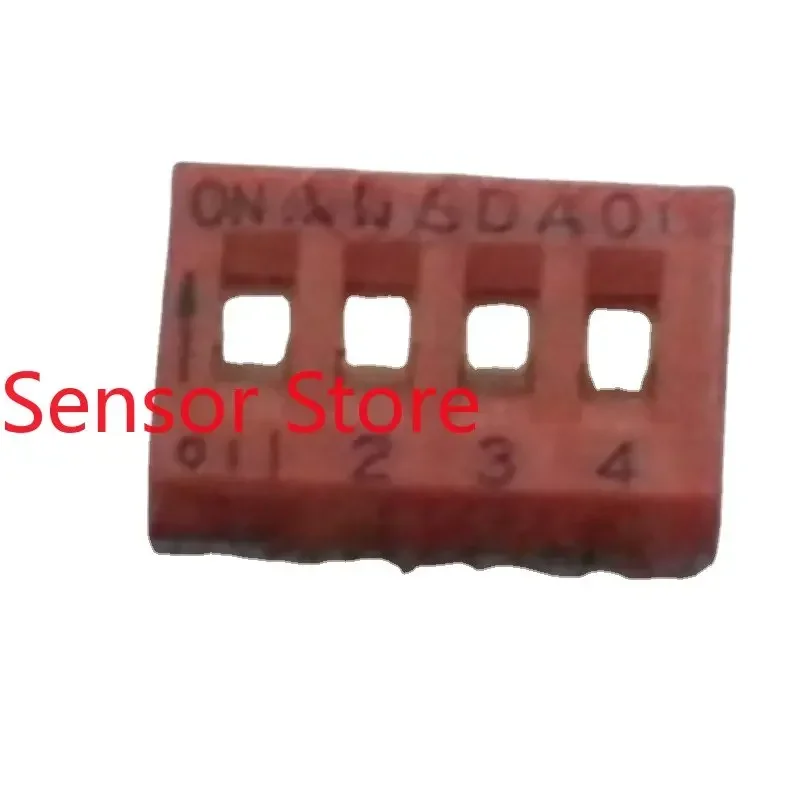 10PCS 4-position DIP Switch SMD 4P Piano Key Coding Toggle Red 2.54mm Pitch