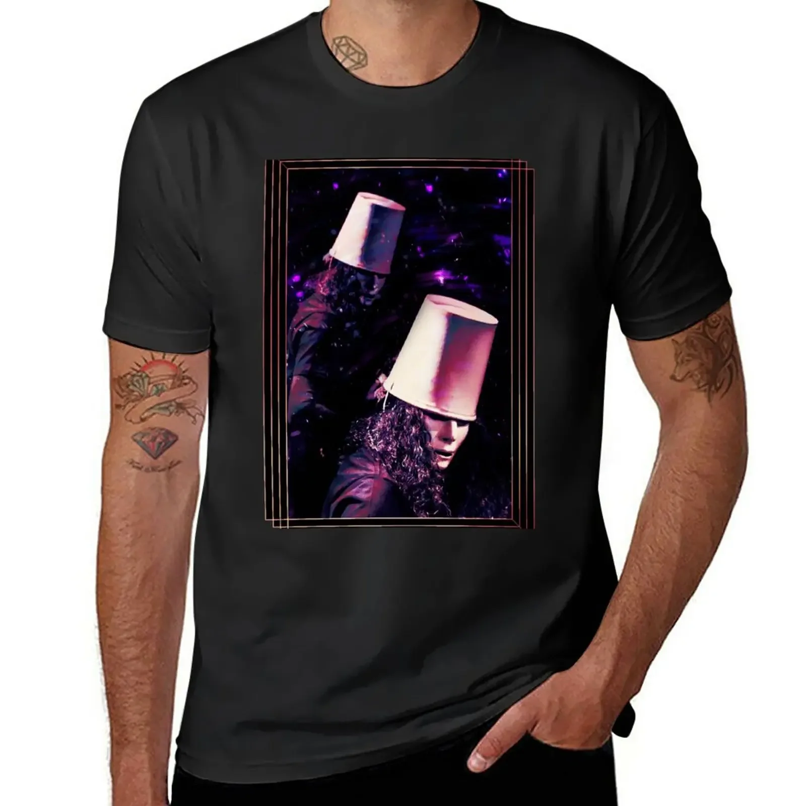 Buckethead T-Shirt quick-drying oversized funnys sweat men clothing