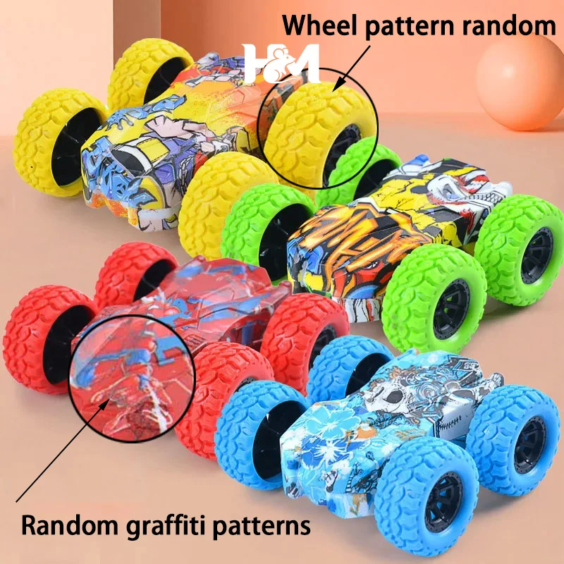 

Children's toy car fun double-sided car inertial safety anti-collision anti-fall Kid's anti-fall model sliding off-road vehicle