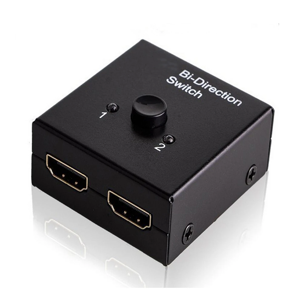 Двунаправленный переключатель 4K с 2 портами двунаправленный 1x2 / 2x1 переключатель сплиттер порты Sup Ultra HD 4K 1080P 3D HDR HDCP для PS4 Xbox