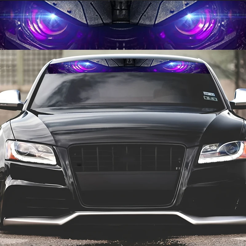 Уникальная наклейка на переднее лобовое стекло вашего автомобиля, предназначенная для привлечения внимания. Это водонепроницаемость, устойчивый к царапинам.