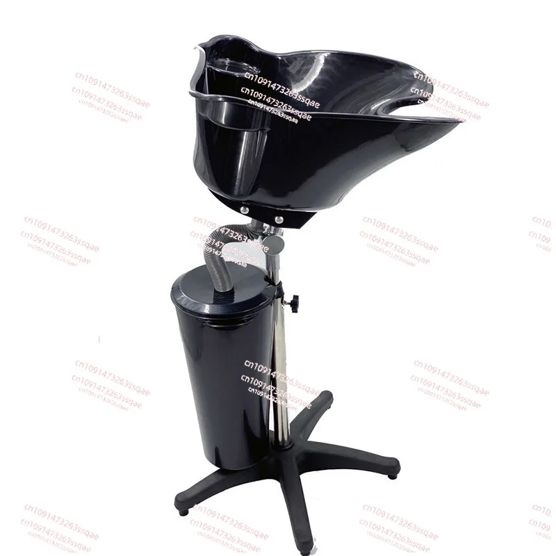 

Convenient Vertical Movable Shampoo Hair Salon Lifting Salon Sitting Flush Basin with Bucket