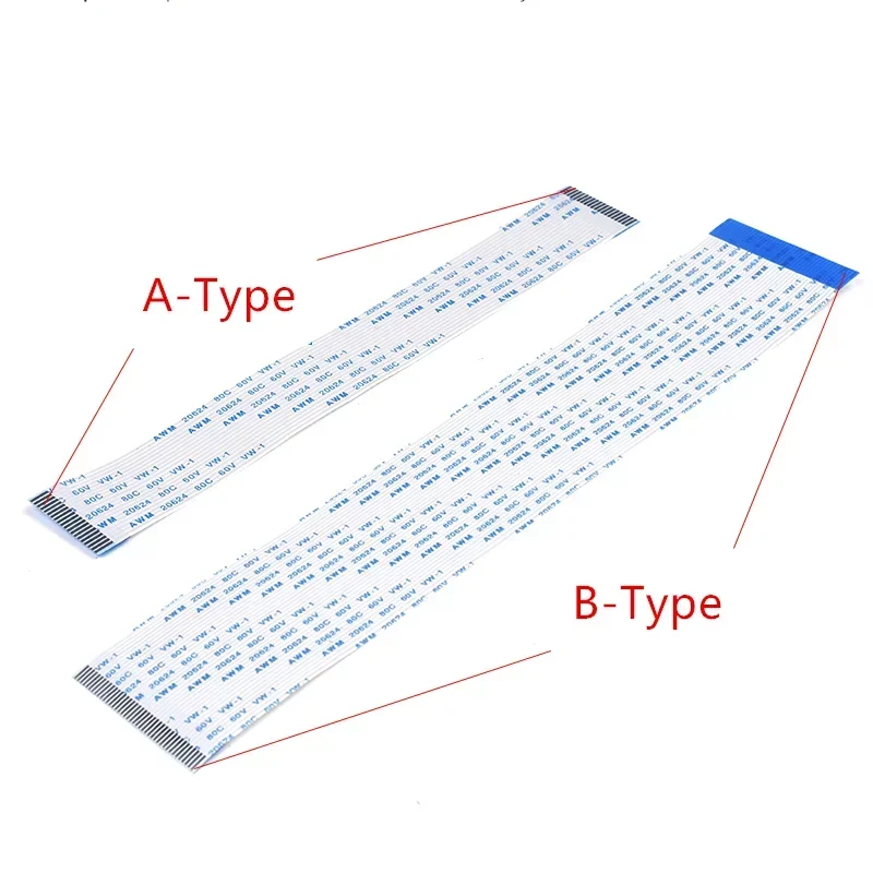 1.25mm Pitch FPC Flat Cable - 20624 Series, 80℃ 60V VW-1, 19/21/23/25/27/29 Pin, AWG American Wire Gauge for Electronics
