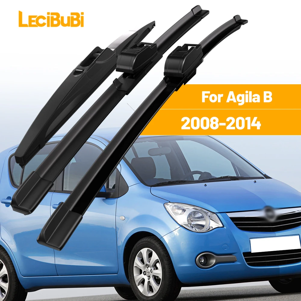 Für Opel Agila B 2008-2014 1 Satz vorne und hinten Scheibenwischerblätter Scheibenwischer 2009 2010 2011 2012 2013 Zubehör