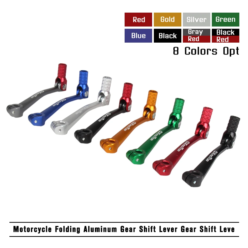 New Motorcycle CNC Parts Aluminum Alloy Folding Gear Shift Lever Fit for Motorcycle ATV Dirt Pit Bikes Gear Shift Lever CNC-125