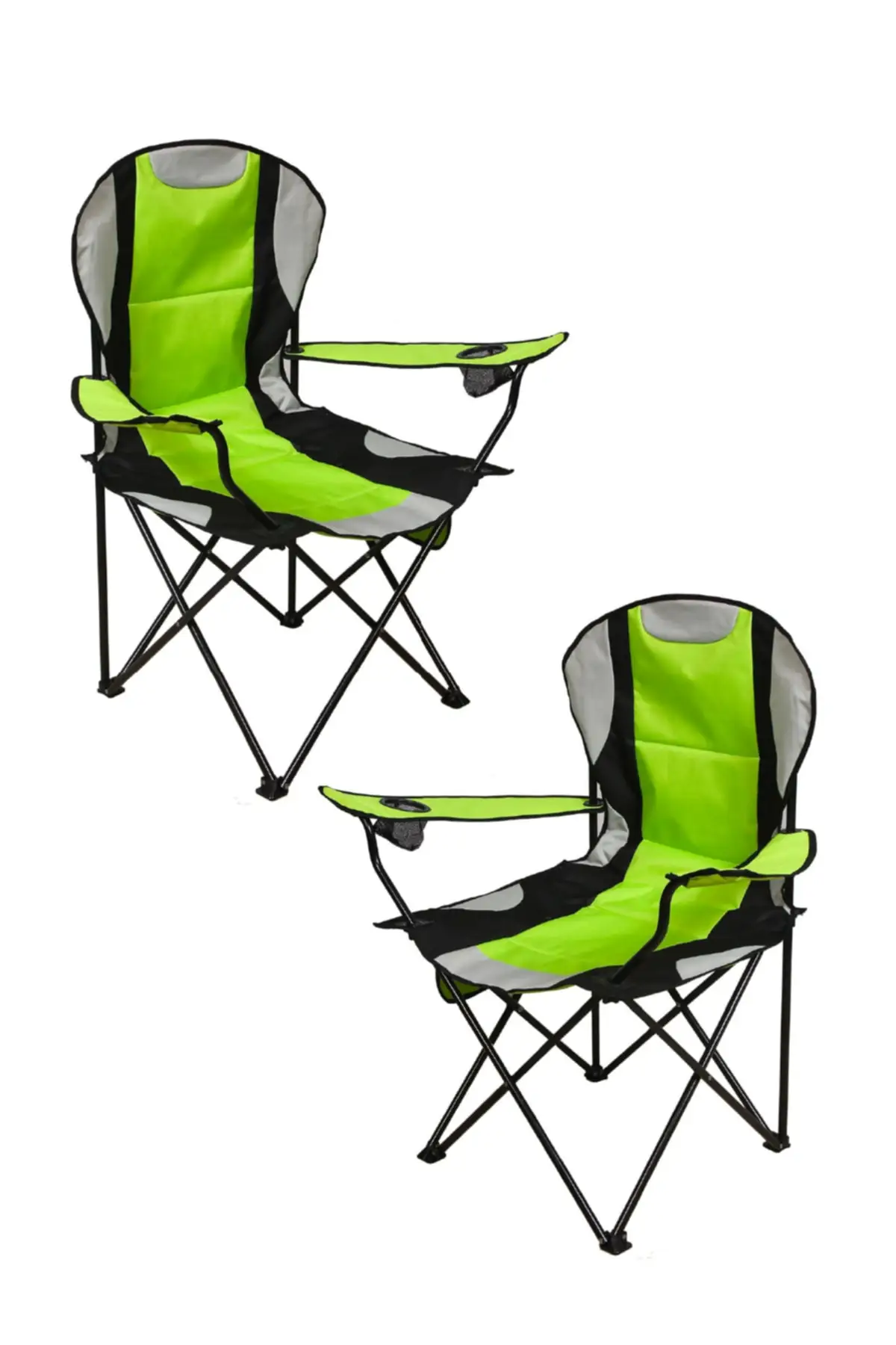 2 Green Mega Large Camping Chair Xl