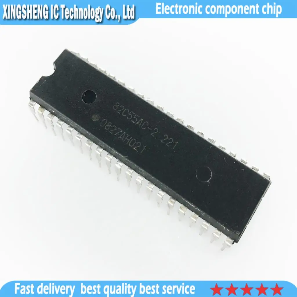 10pcs/lot 8255 M82C55 M82C55A-2 DIP-40     In Stock