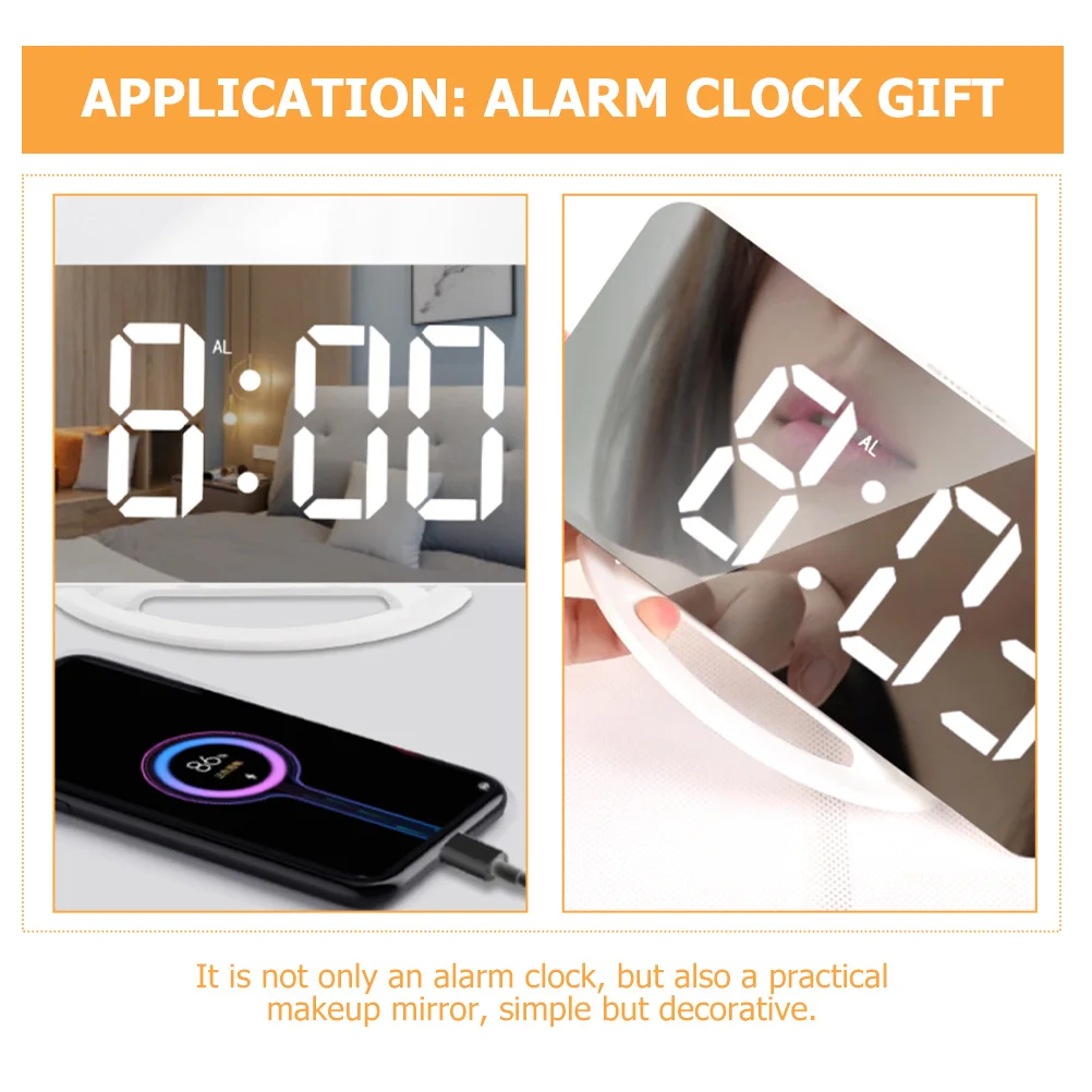 

Digital Vibration ABS Super Loud Alarm Bedroom Heavy Sleepers Vibrating Alarm Clock Vibrating Mirror Adjustable