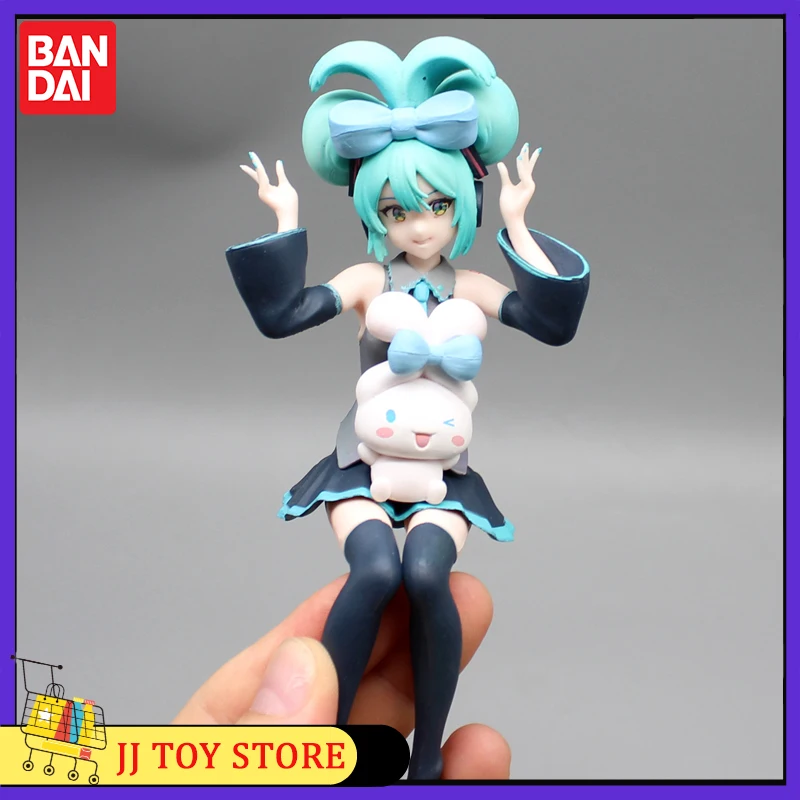 Figura Hatsune Miku X Cinnamoroll, Anime Periférico, Modelos Kawaii, Decorações Colecionáveis PVC, Brinquedos Infantis, Presente de Aniversário, 15cm