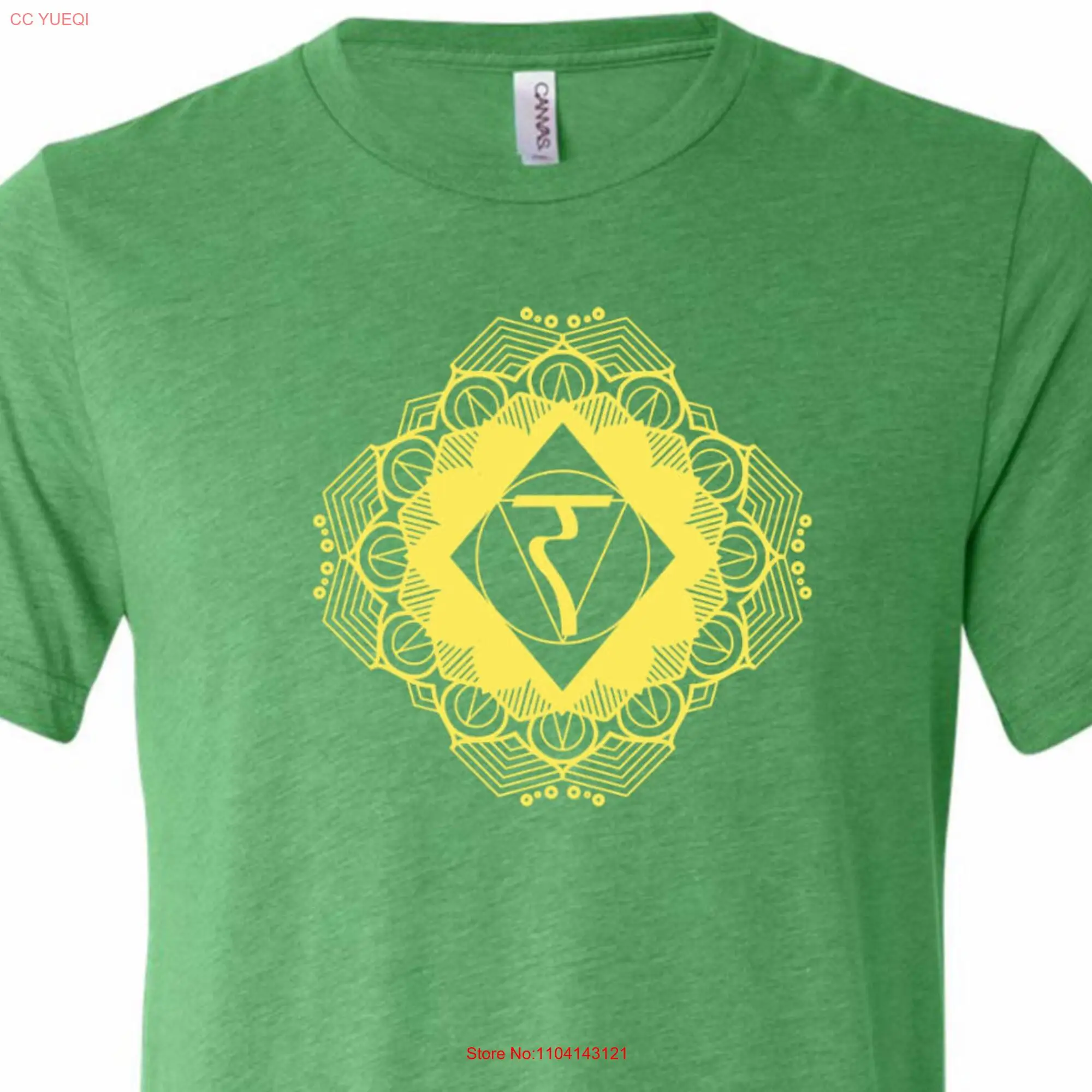 Diamond Manipura Yoga Triblend Crewneck T Shirt C3413 DIMANI long or short sleeves