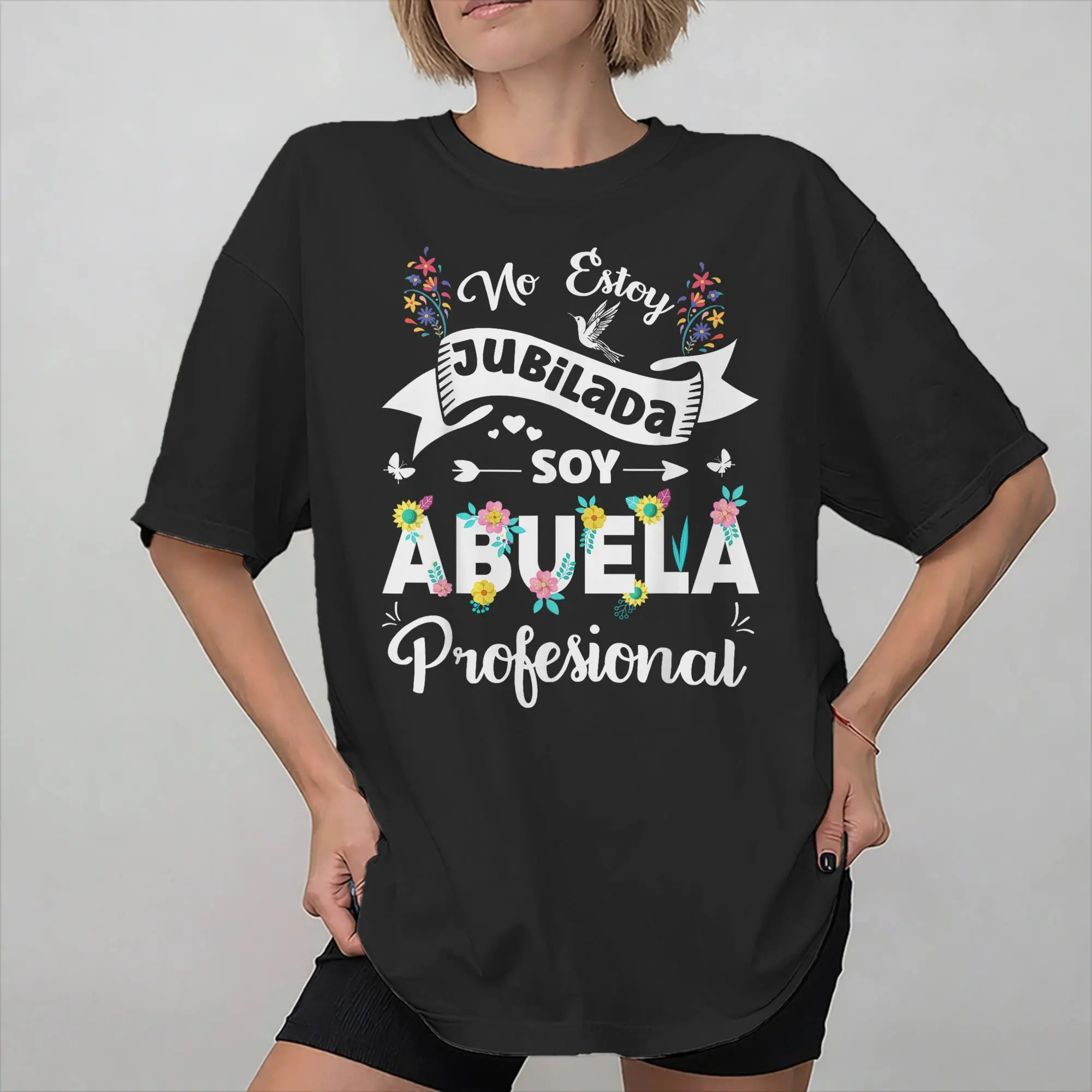No Estoy Jubilado Soy Abuelo Profesional  Tee Shirt for Men Women Gift Idea T Shirts  100% Cotton Clothes