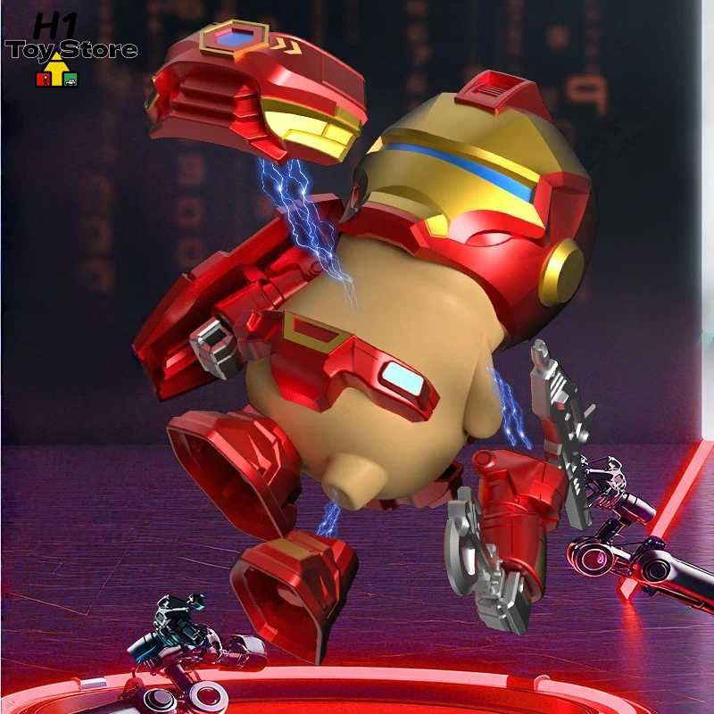 Robô Transformador Magnético Mecha Capybara DIY, Figura de Ação Estilo Homem de Ferro, Brinquedo Criativo para Decoração de Mesa para Meninos