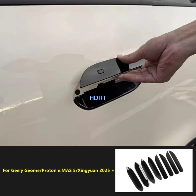 

Для Geely Geome/Proton e.MAS 5/Xingyuan 2025 + дверная ручка автомобиля, рамка, чаша, стильная защитная крышка, декоративные аксессуары, автозапчасти