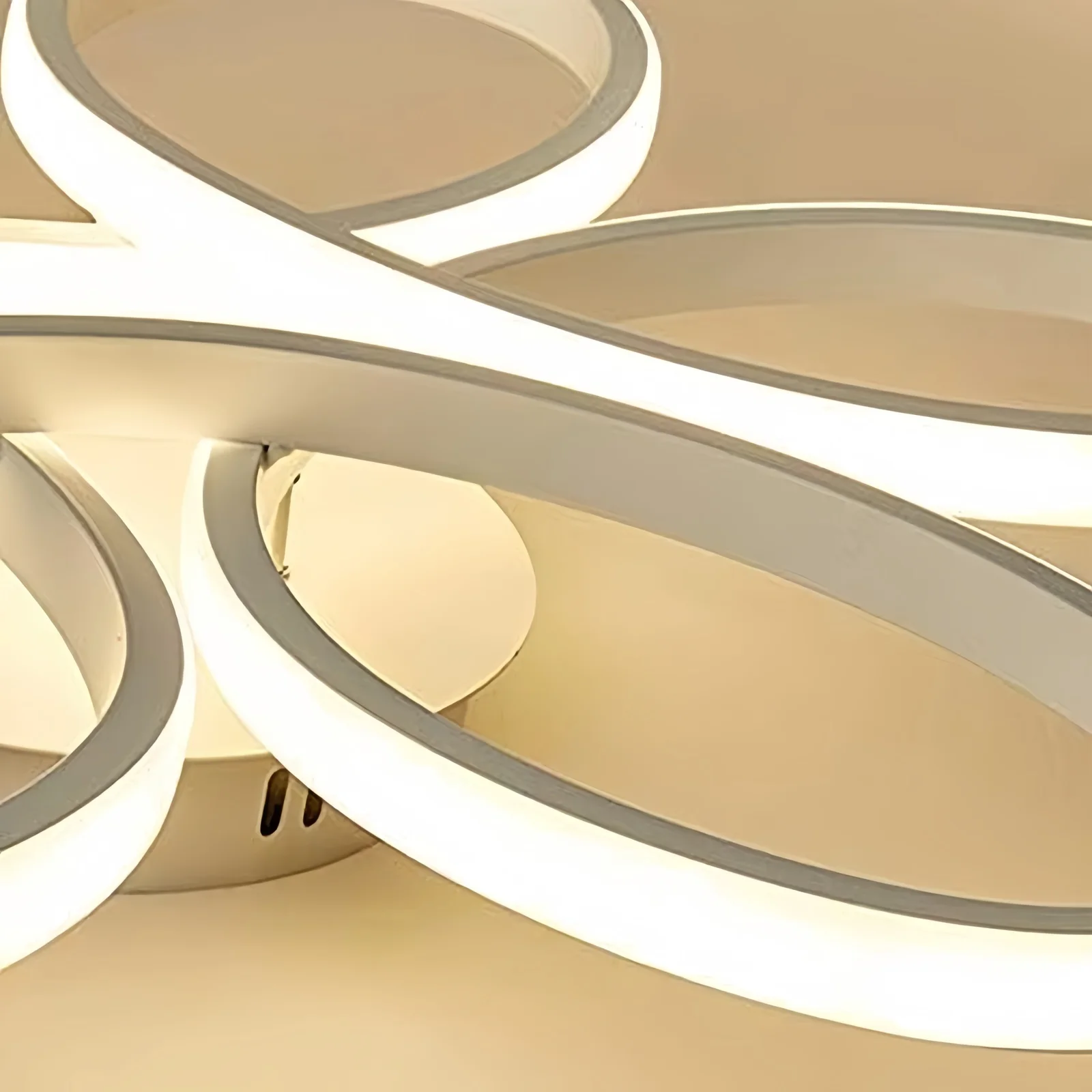 Потолочная люстра с низким полом, светодиодный светильник для поверхностного монтажа, золотой, белый цвет, 60 см, потолочный светильник, домашние светильники, 180-260 В, пульт дистанционного управления