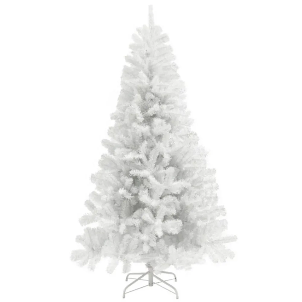 

The Christmas tree is 7.5 feet tall and offers a healthy natural look and the white color creates a lovely and pastel atmosphere