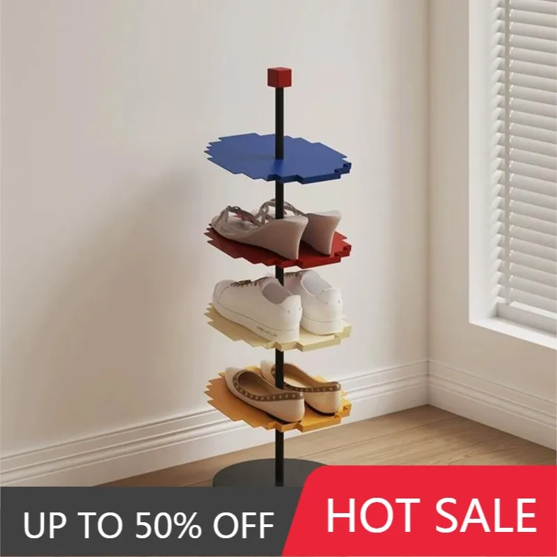 Household Shoe Rack Small Narrow Door Entrance Shoe Rack Indoor Multi-layer Small Slippers Floor Storage Shelf