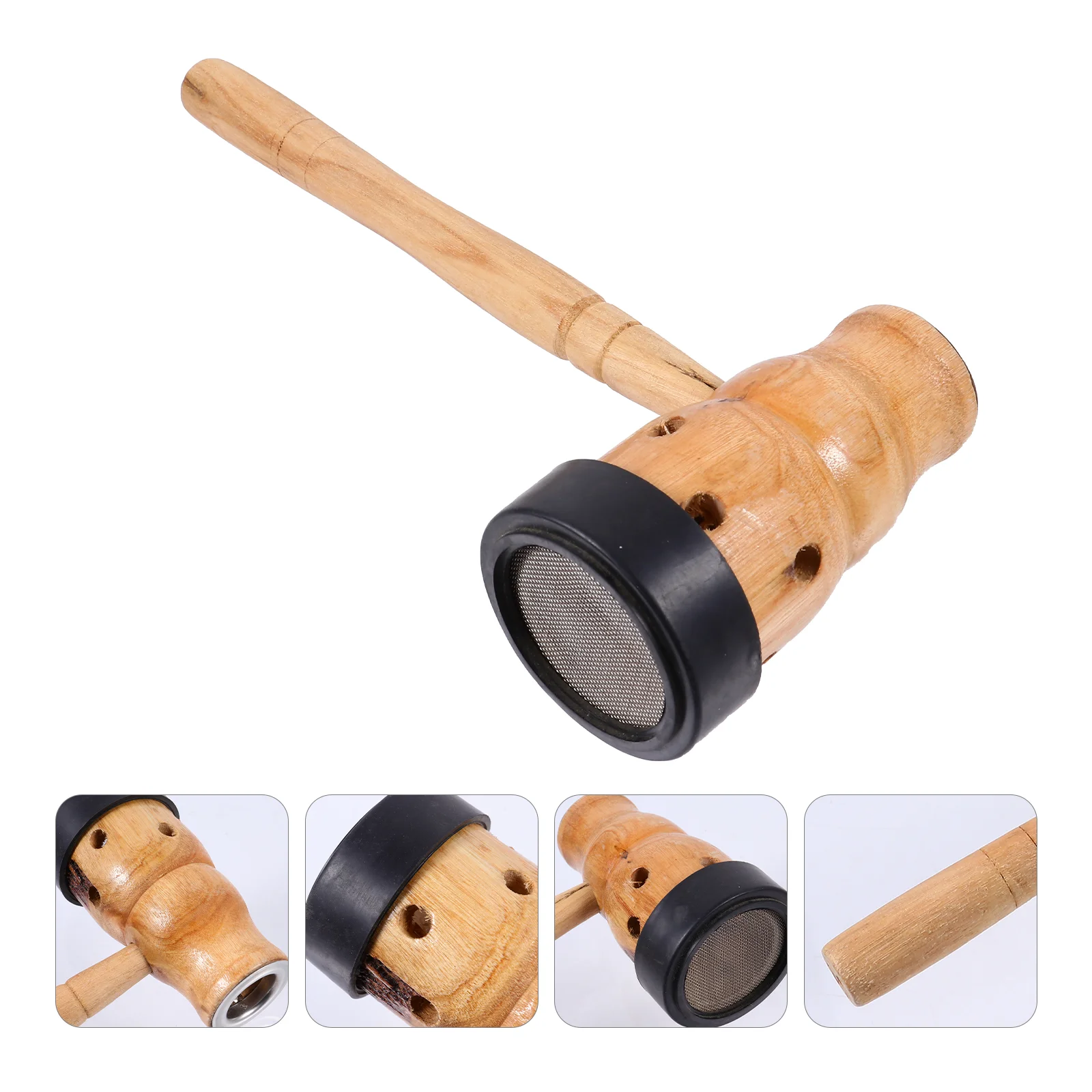 

Moxibustion Device Khaki Box Gourd Massage Burner Stick Holder Pocket Small Size Tool Acupoint Handheld Can Wooden