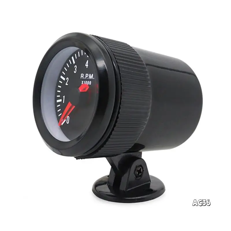 

Car Meter Tachometer For 1-8 Cylinders Gasoline Car RPM Gauge Analog Black Case 0-8000RPM