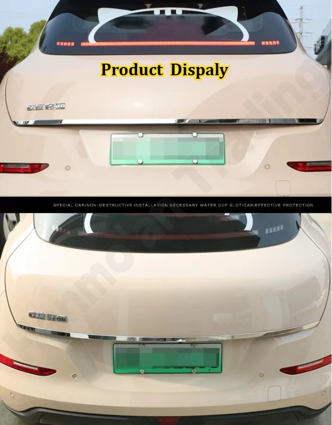 for GWM Funky Cat/Ora 2021~2024 Tailgate trim/car exterior door edge bright strip/front and rear bumper trim strip/auto parts