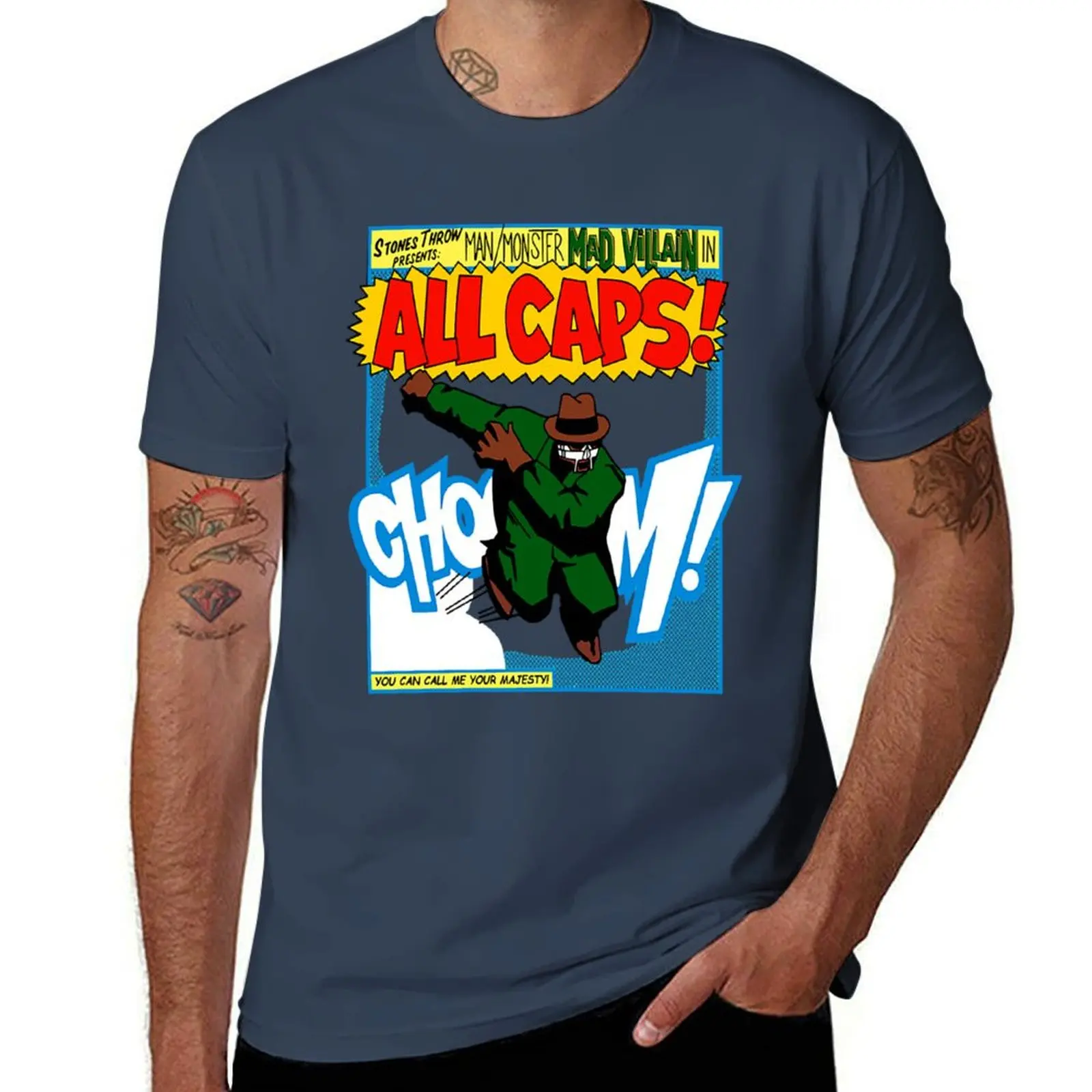 

m.f doom T-Shirt Basic Crew Neck Short Sleeve Top