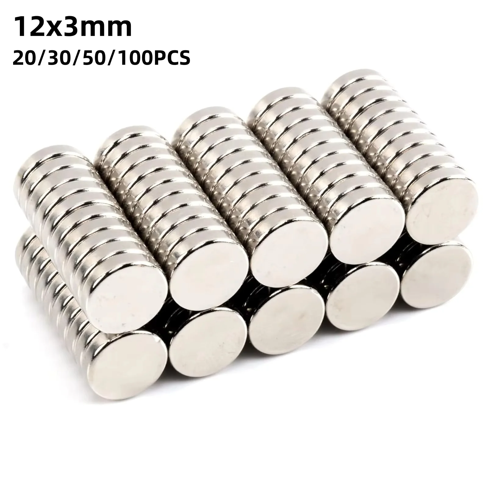 12x3mm Round Refrigerator Magnets, Permanent Magnetic Imanes Fridge Magnet, Office, Whiteboard Magnets, Durable Mini Magnets