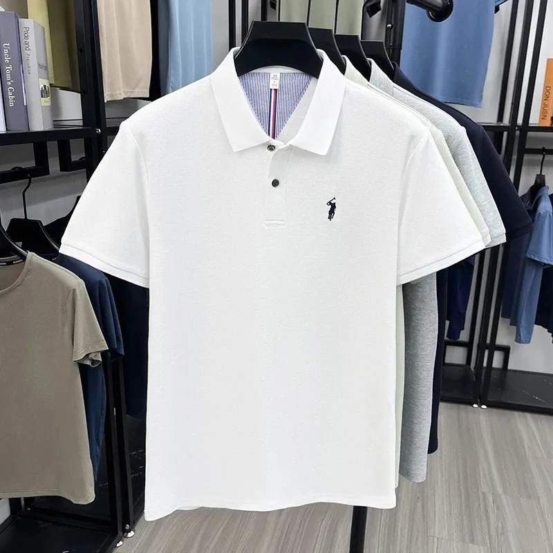 100% Baumwolle Kurzarm Polo Shirt Herren Sommer Mode High-End Marke Hot Verkauf Paul Stickerei Golf Tops Freizeit Business T-Shirt – Detail 11