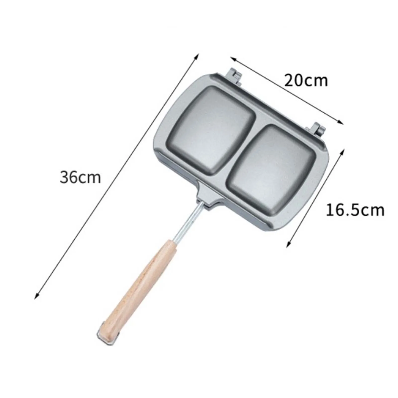 JxToast Maker Waffle Small souhaits saupoudrer, Ustensiles de cuisine avec degré de chaleur, Foy SandD2 Maker pour l'intérieur et l'extérieur