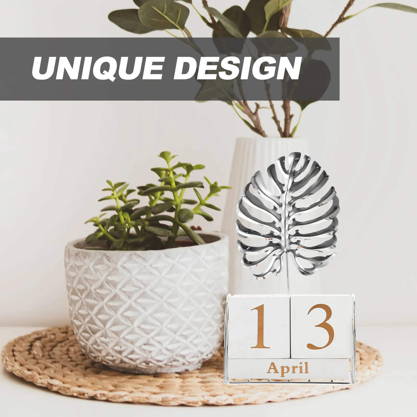 

Набор деревянных вечных календарей-блоков с дизайном «Лист черепахи», настольный декор, квадратный дисплей даты, месяца и недели