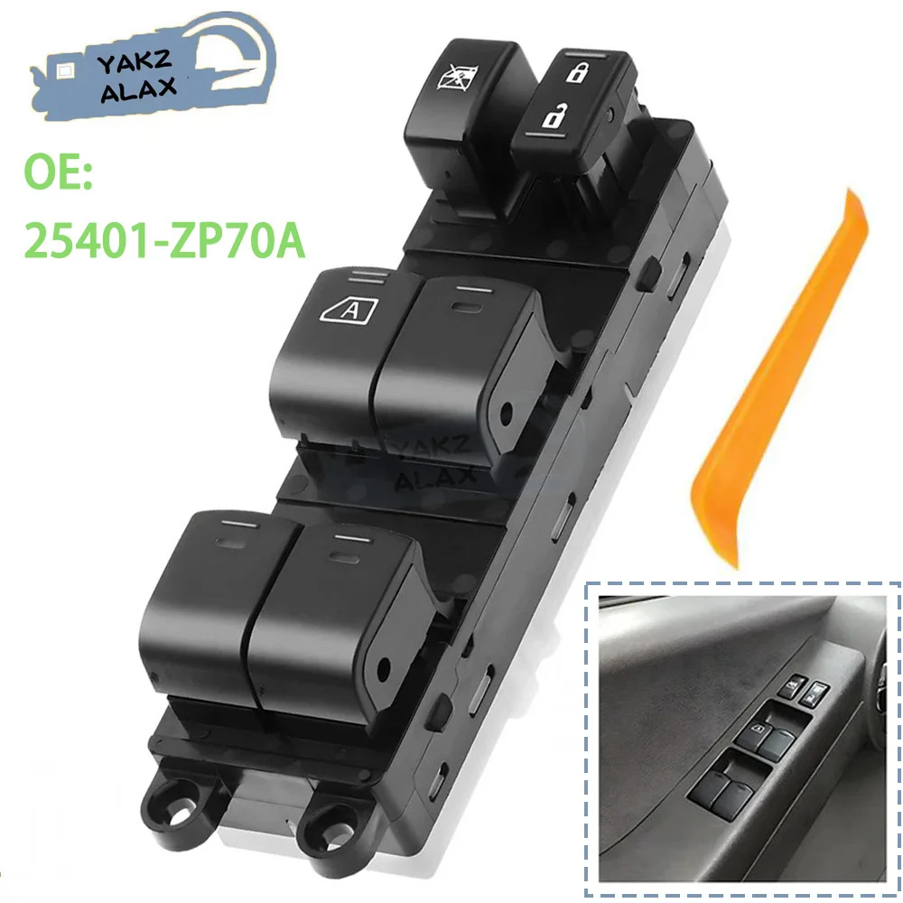 

Для Nissan Frontier 2005-2012 Xterra 2005-2007 25401-ZP70A электрический главный переключатель управления стеклоподъемником, кнопка