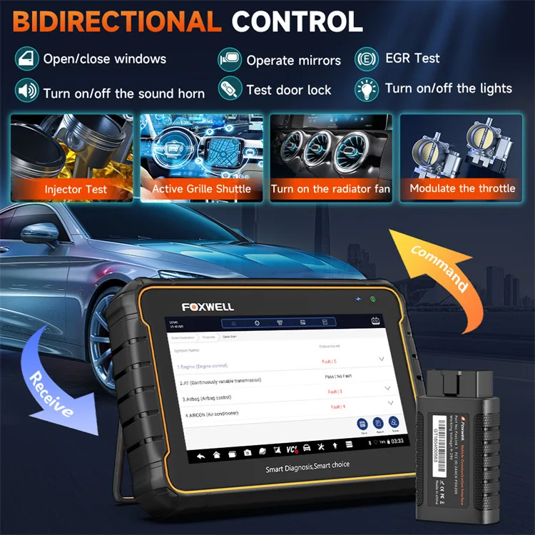 For FOXWELL GT60 Full System Automotive Diagnostic And Maintenance Reset Tool For Cars 1-Year Warranty OBD Code Reader