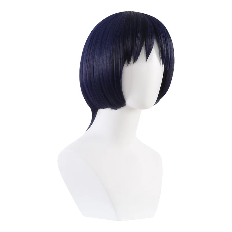 Perruque originale God Skirmish Cos, fausse foule, simulée en forme de cuir chevelu, spécial soie mate foncée