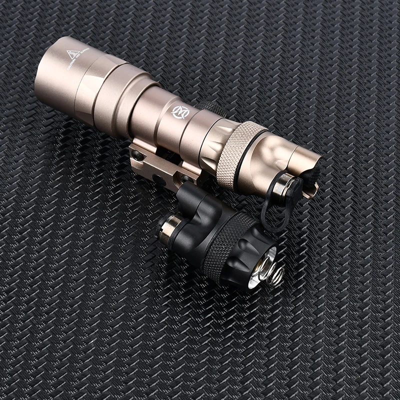 Surefir M300 M600 Flashlight Tail Cap Tail Cover Tactical Airsoft Hunting Light Dual Function Control Metal Pressure Switch