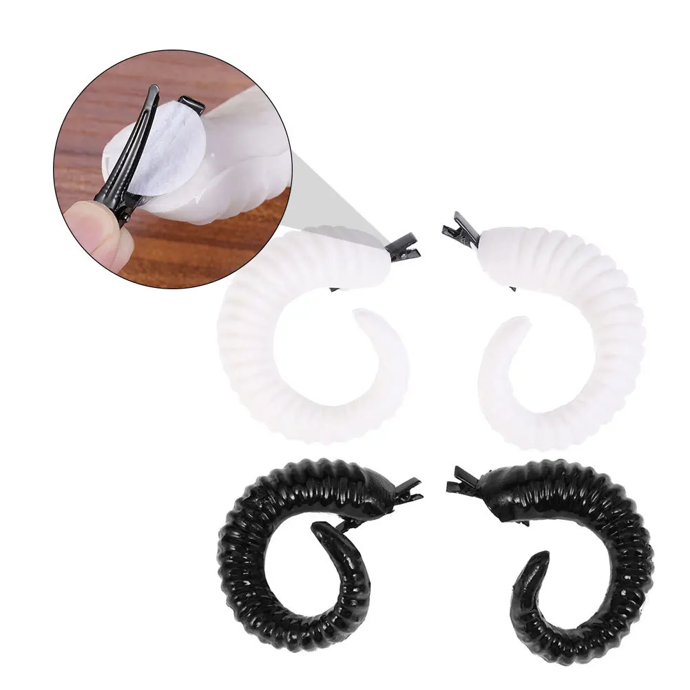 กิ๊บติดผมรูปเขาแกะ น้ำหนักเบา สำหรับงานฮาโลวีน คอสเพลย์ เทศกาล งานแฟนซี ตกแต่งทรงผม