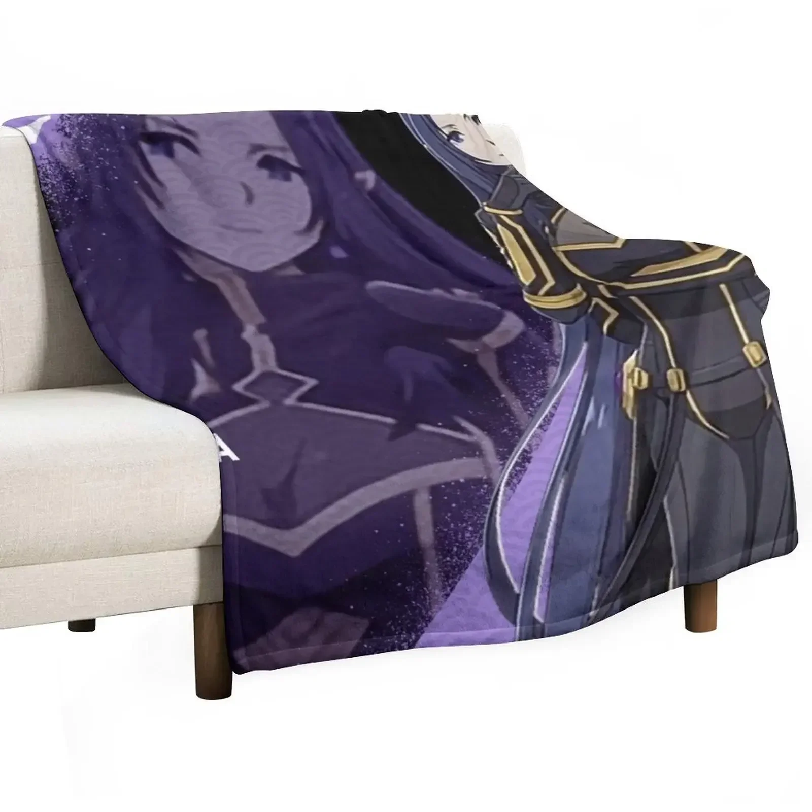 Gamma ガンマ The Eminence in Shadow Throw Blanket Summer Hair Plush Sofa Blankets