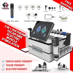 RET/CET Diathermy Capactive And Resistive Energy Transfer Tecar EMS Electric Muscle Stimulation Shock Wave Physiotherapy Machine