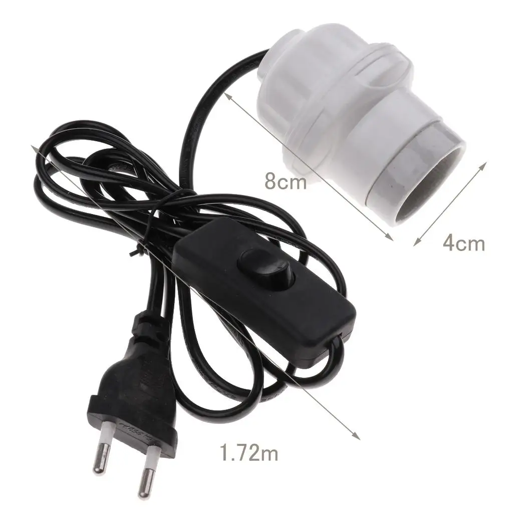 Adjustable Ceramic Heat Emitter Lamp Socket E27 Reptile Heating Lamp Holder for Poultry and Breeder Chick Warmth