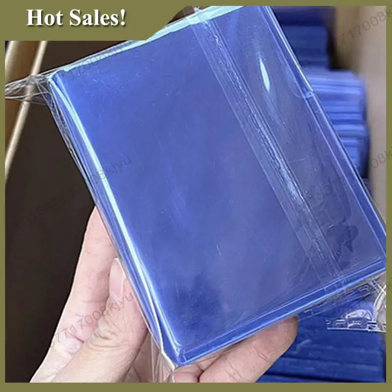 -A23G 50Pcs Holder Toploaders And Clear Sleeves For Collectible Trading Basketball Sports Cards 35PT Rigid Plastic