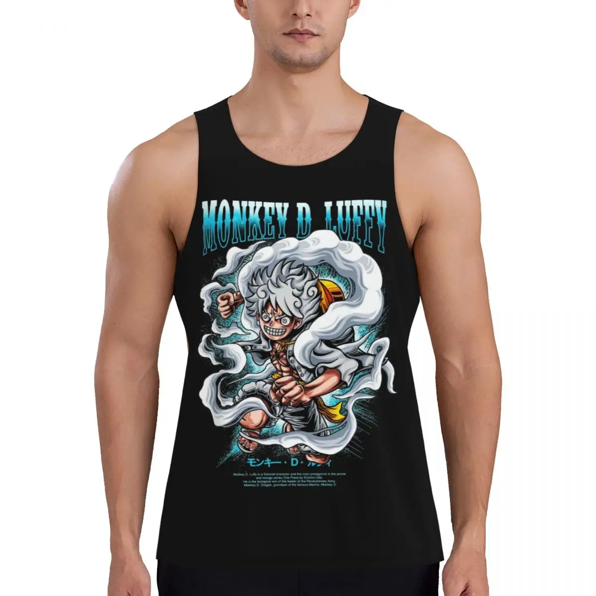 Quick Dry Luffy Sun God Gear 5 One Piece Exercise Tank Tops Joy Boy Sleeveless T-Shirt Bodybuilding Fitness Gym Compression Vest