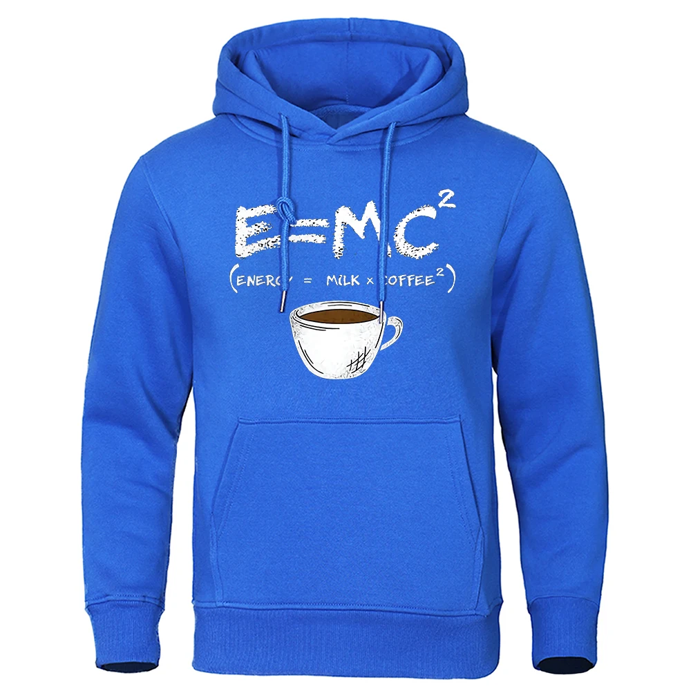 Fun hoodie men's coffee physics formula printed loose casual sportswear street hip-hop style