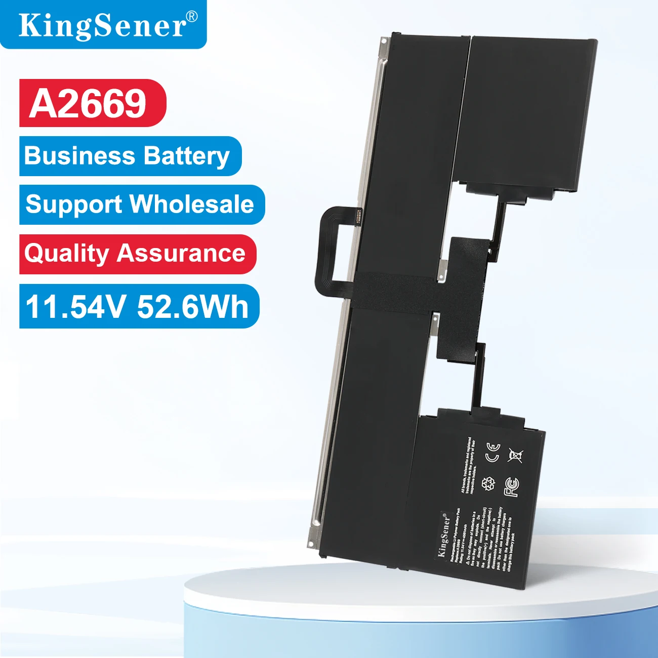 

KingSener A2669 Laptop Battery For Apple MacBook Air 13" M2 A2681 2022 Year 661-26150 11.54V 52.6WH 4561mAh