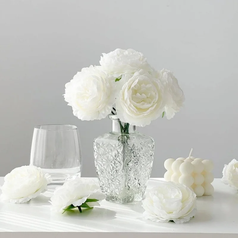 5/10 Stücke Pfingstrose Künstliche Blumen Bouquet 20 CM Gefälschte Blumen für Home Room Decor Garten Hochzeit Dekoration DIY Vase Pflanze Ornament – Detail 3